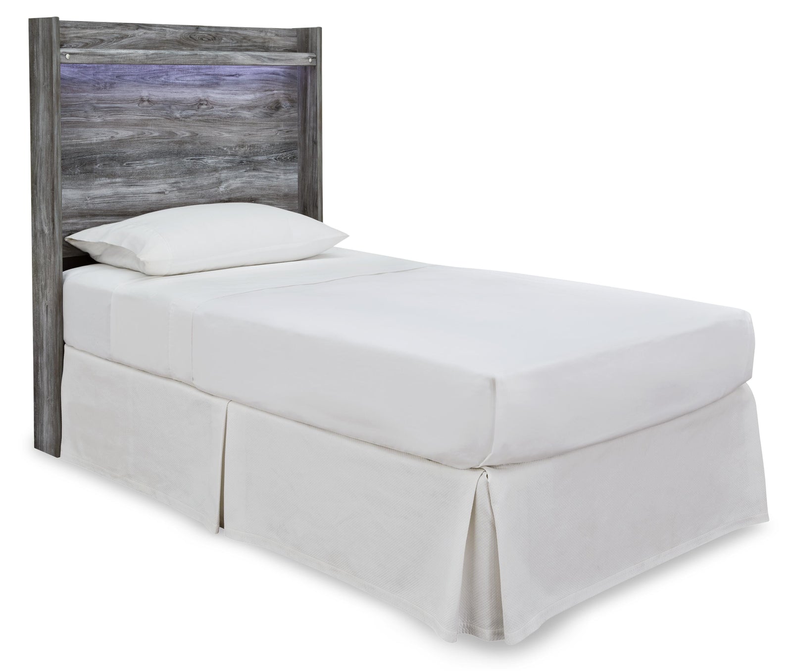 Baystorm Panel Bed Headboard, Dresser, Mirror and Nightstand - Gray  (B221-SI) - Image 3