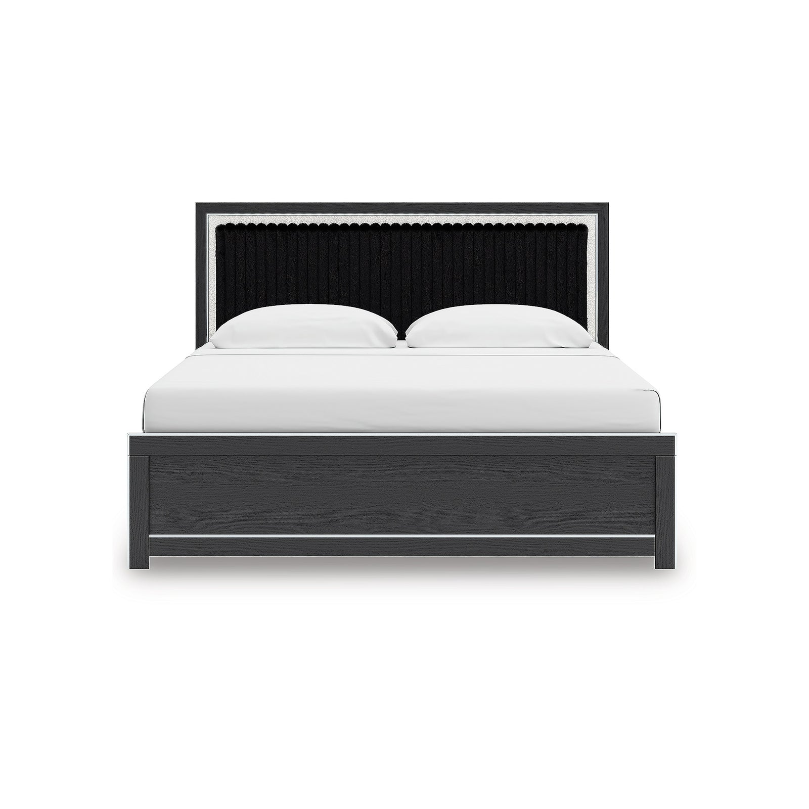 Zuraleus King Upholstered Panel Bed (PCB3380-SI) - Image 4