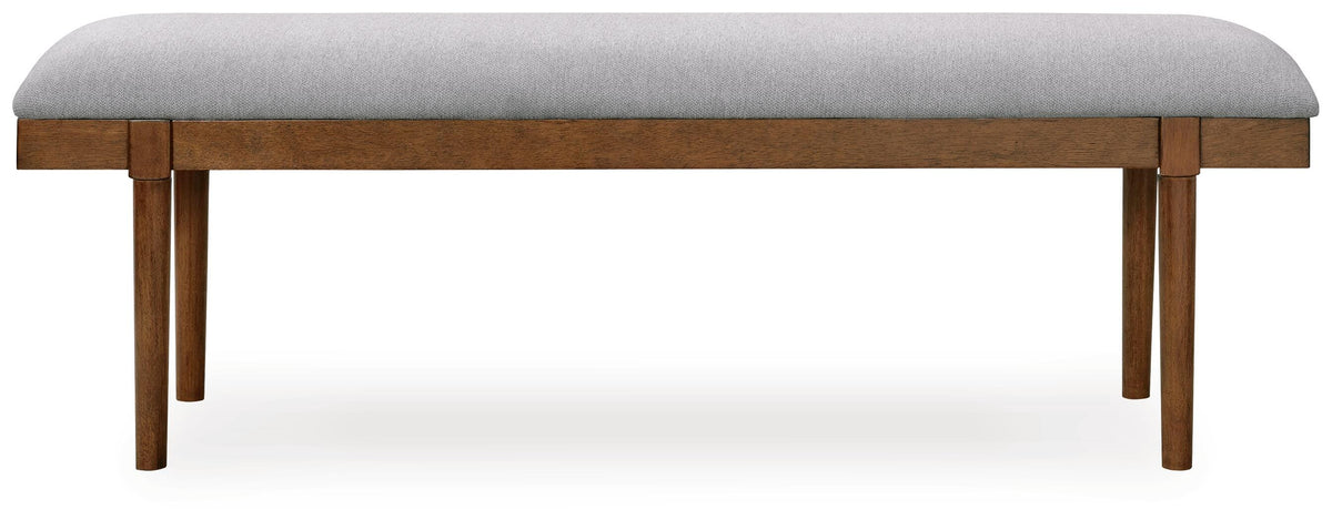 Lyncott Extension Dining Table, 4 Chairs and Bench (D615-SI) - Image 10