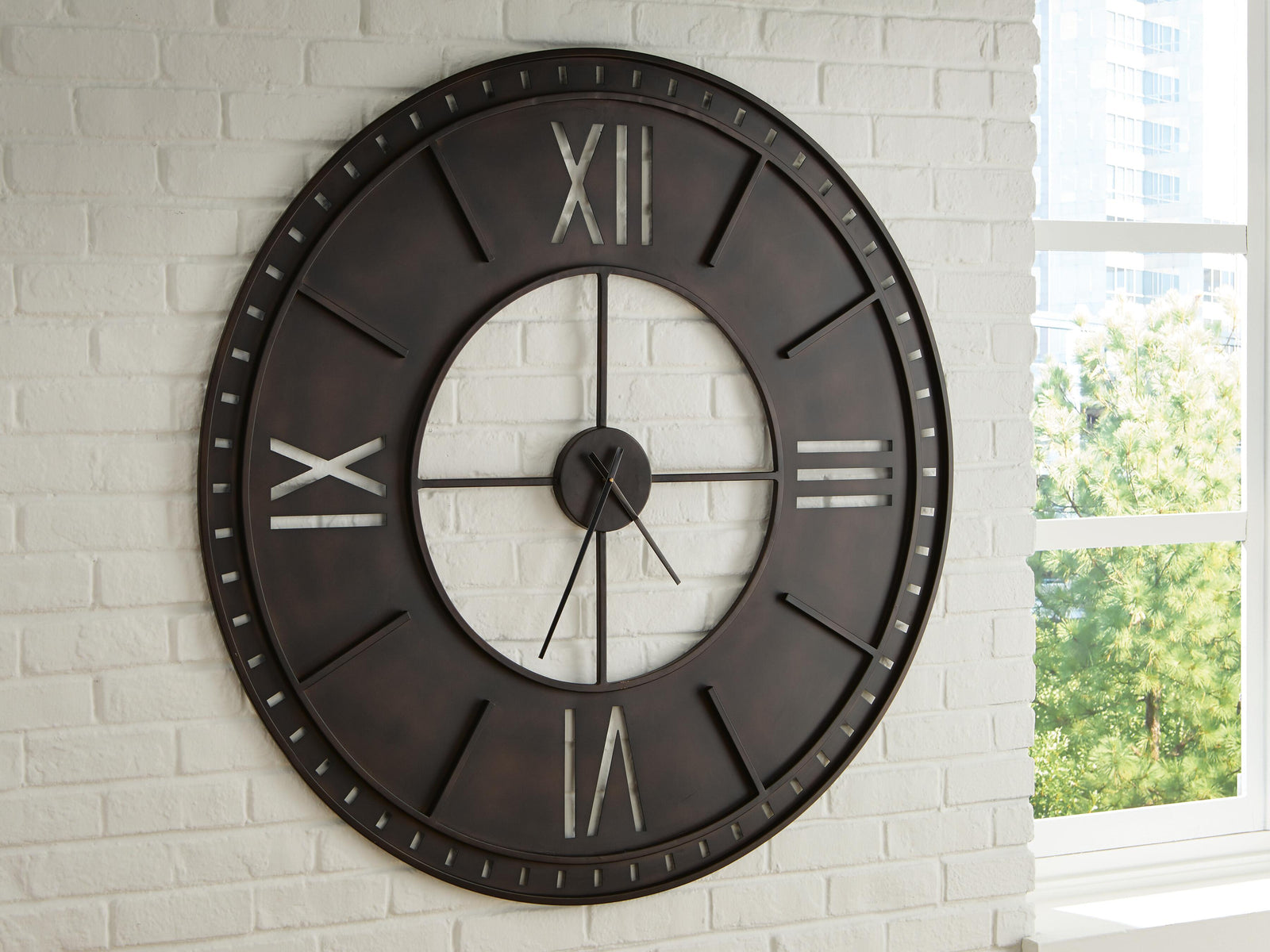 Lytle Wall Clock (A8010453-SI) - Image 2