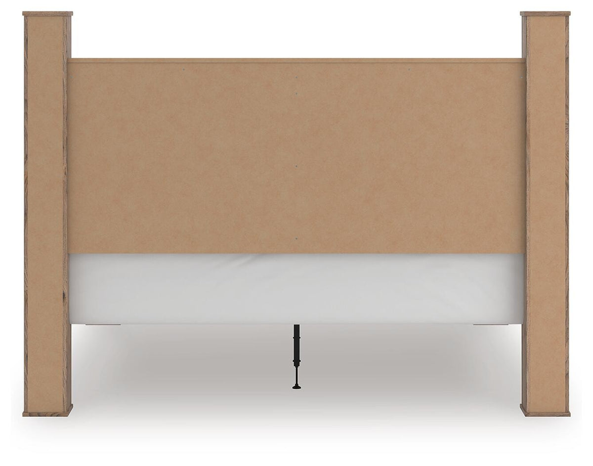 Rusticott King Poster Bed, Dresser, Mirror and Nightstand (PCB2260-SI) - Image 13