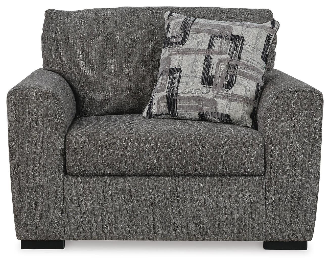 Gardiner Oversized Chair and Ottoman (52404-SI) - Image 2