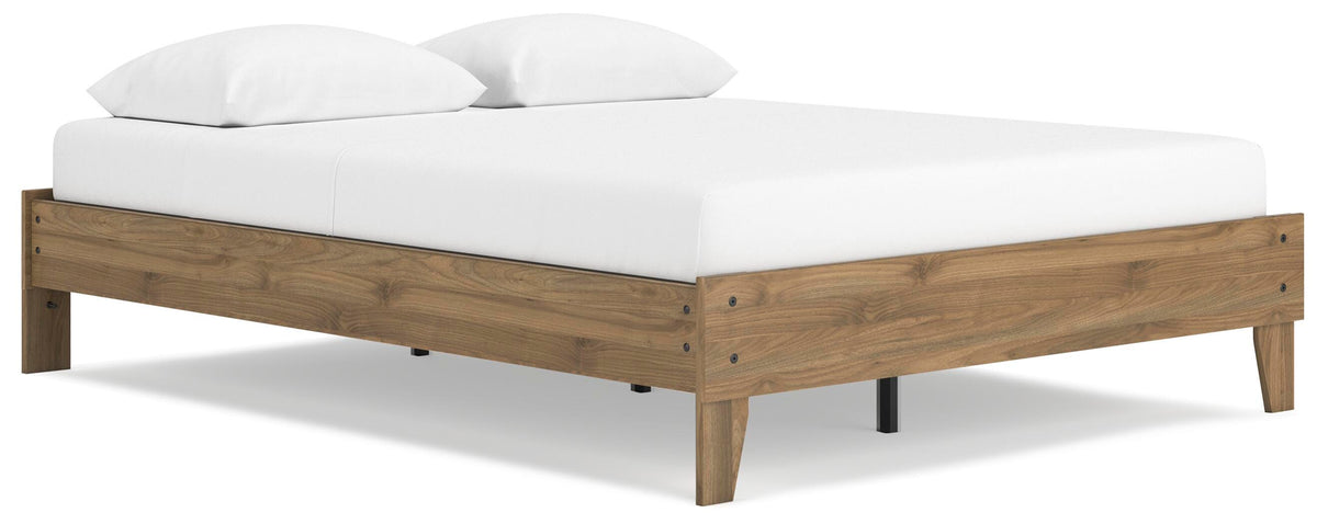 Deanlow Platform Bed - Honey  (EB1866-SI)