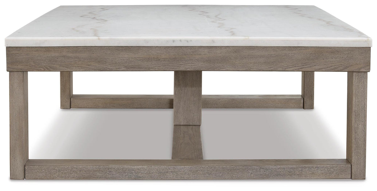 Loyaska Coffee Table and 2 End Tables - Brown/Ivory  (T789-SI) - Image 5
