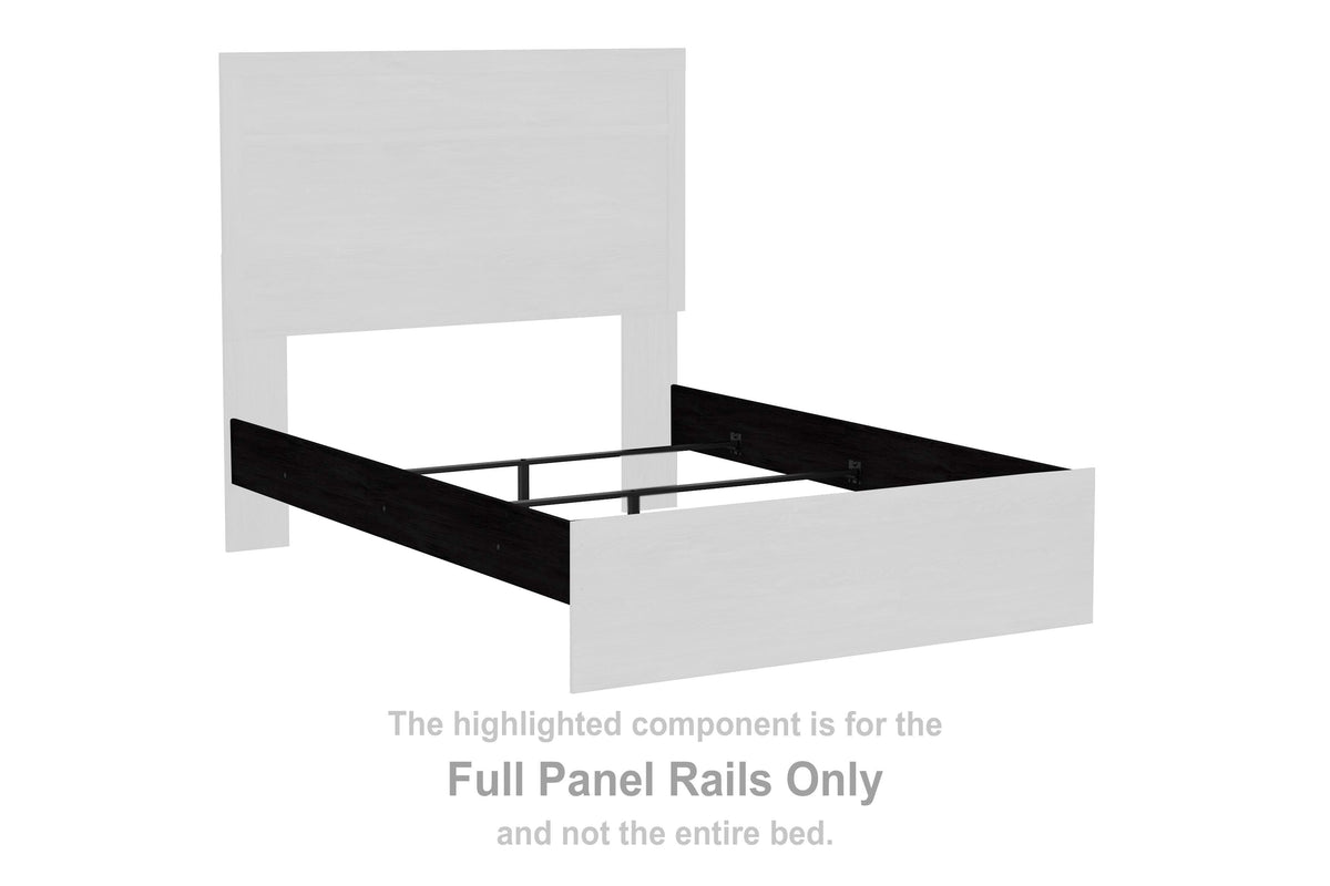 Belachime Panel Rails (Youth) - Charcoal  (B2589-SI) - Image 2