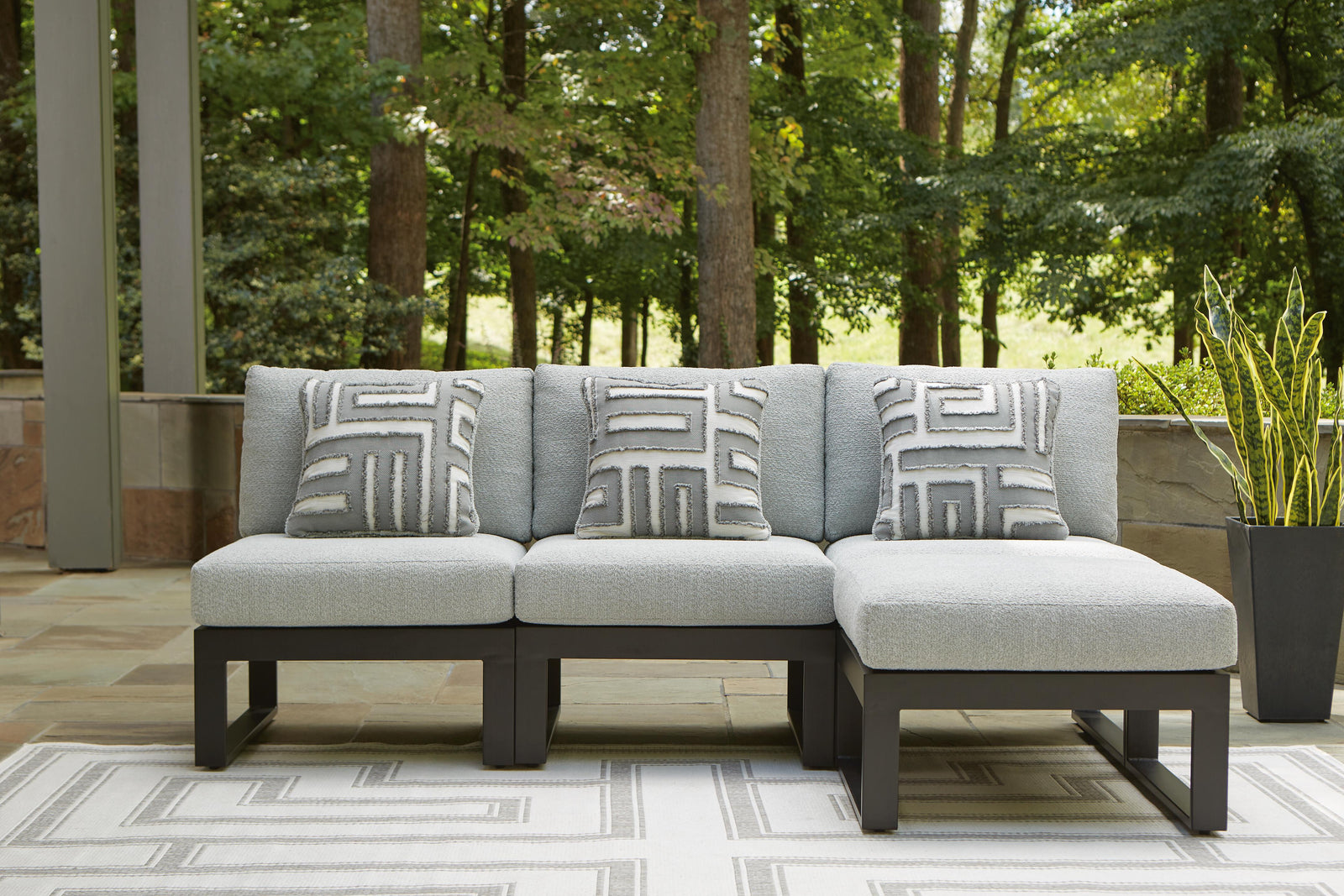 Beachloft 4-Piece Outdoor Sectional (P490-SI) - Image 2
