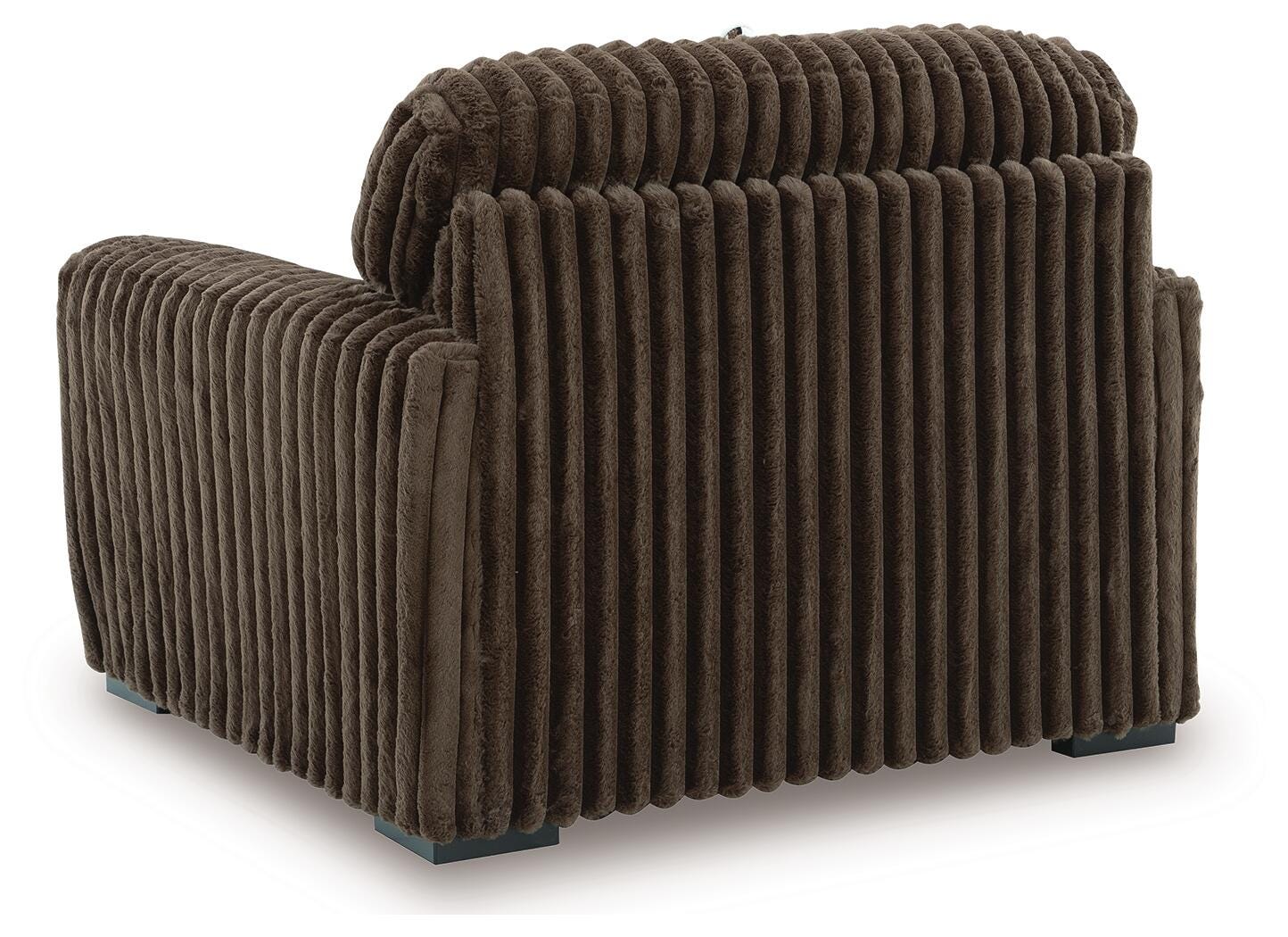 Midnight-Madness 3-Piece Sectional, Oversized Chair and Ottoman (98104-SI) - Image 9