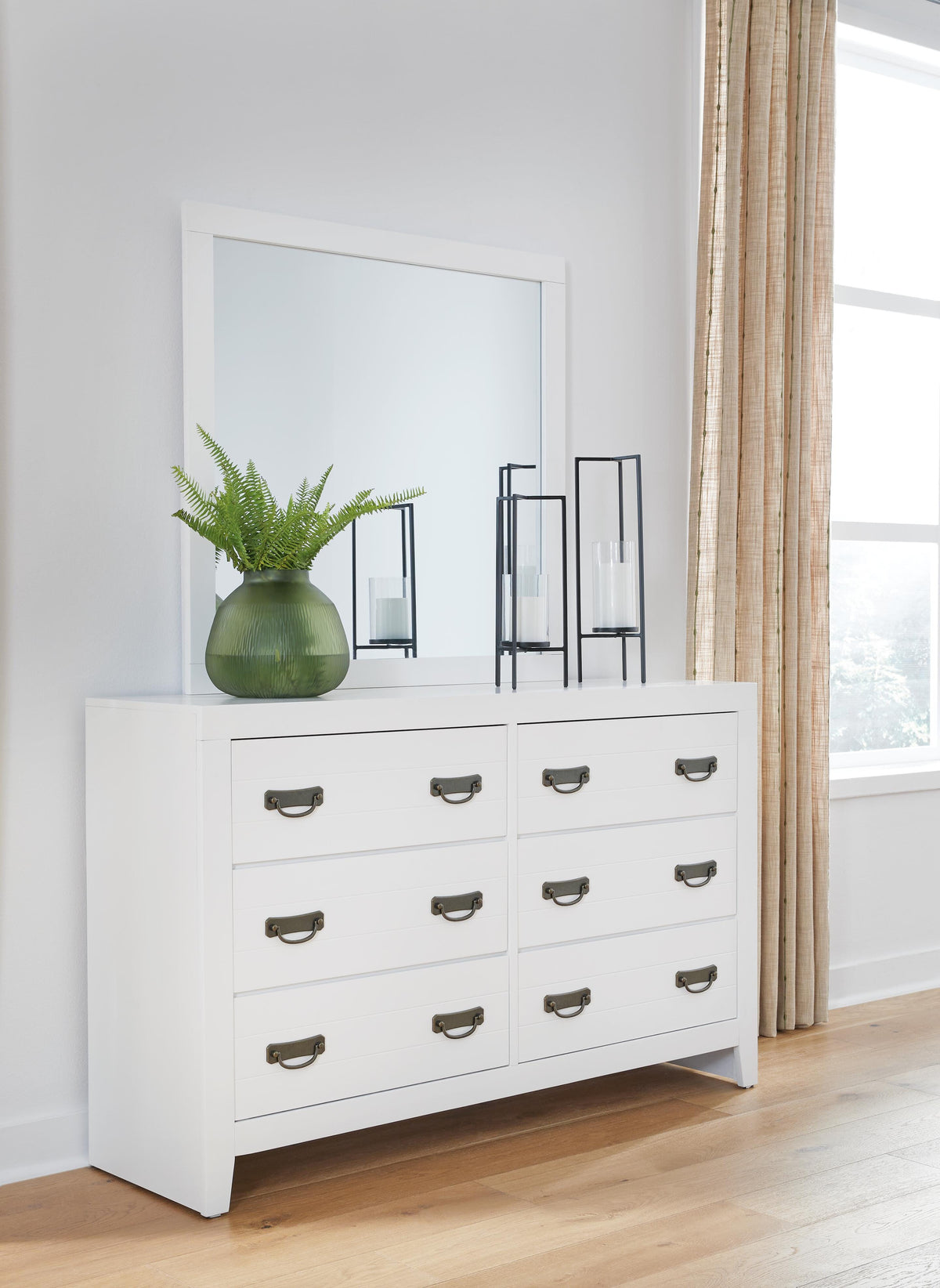 Binterglen Dresser and Mirror - White  (B427-SI) - Image 8