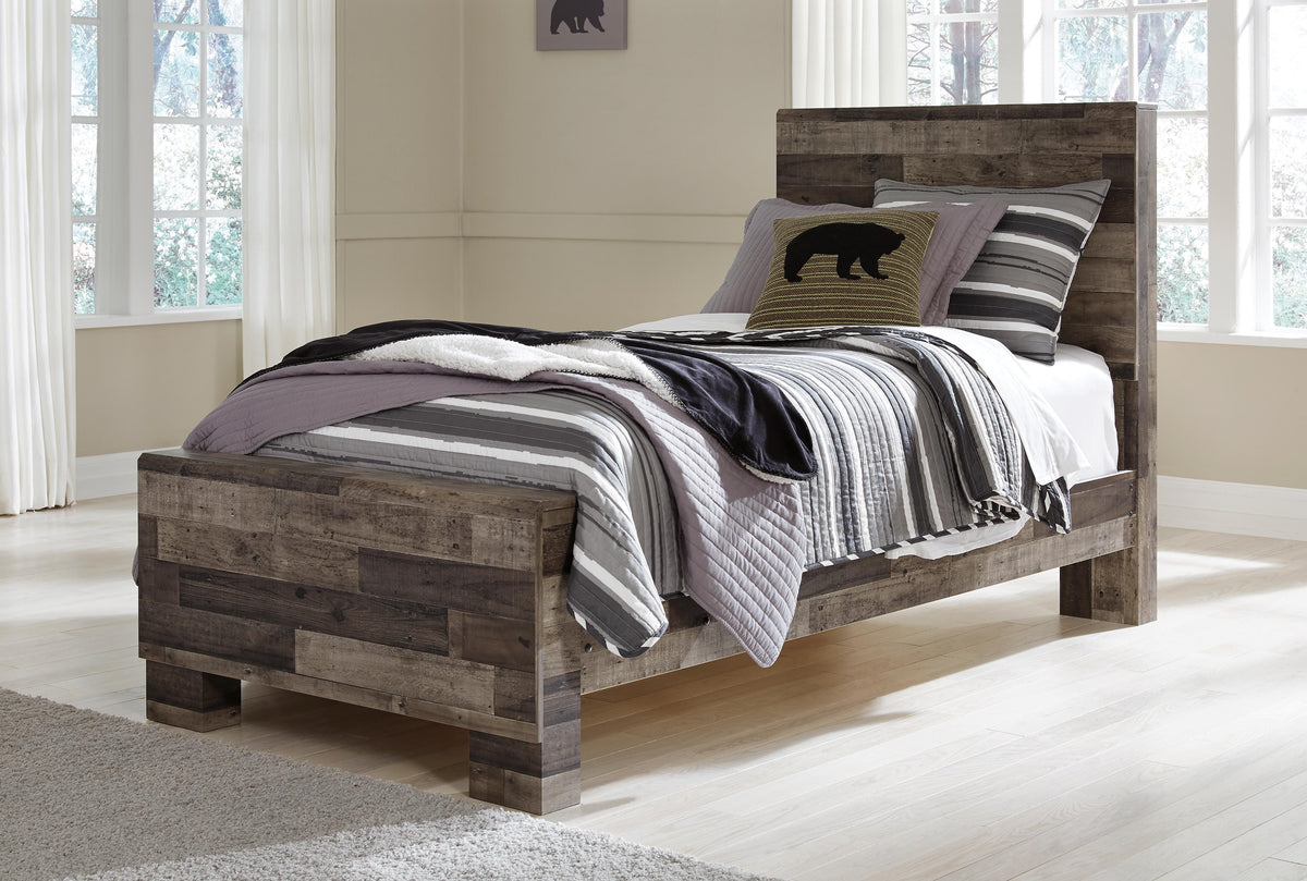 Derekson Panel Bed, Dresser and Nightstand - Multi Gray  (B200-SI) - Image 6