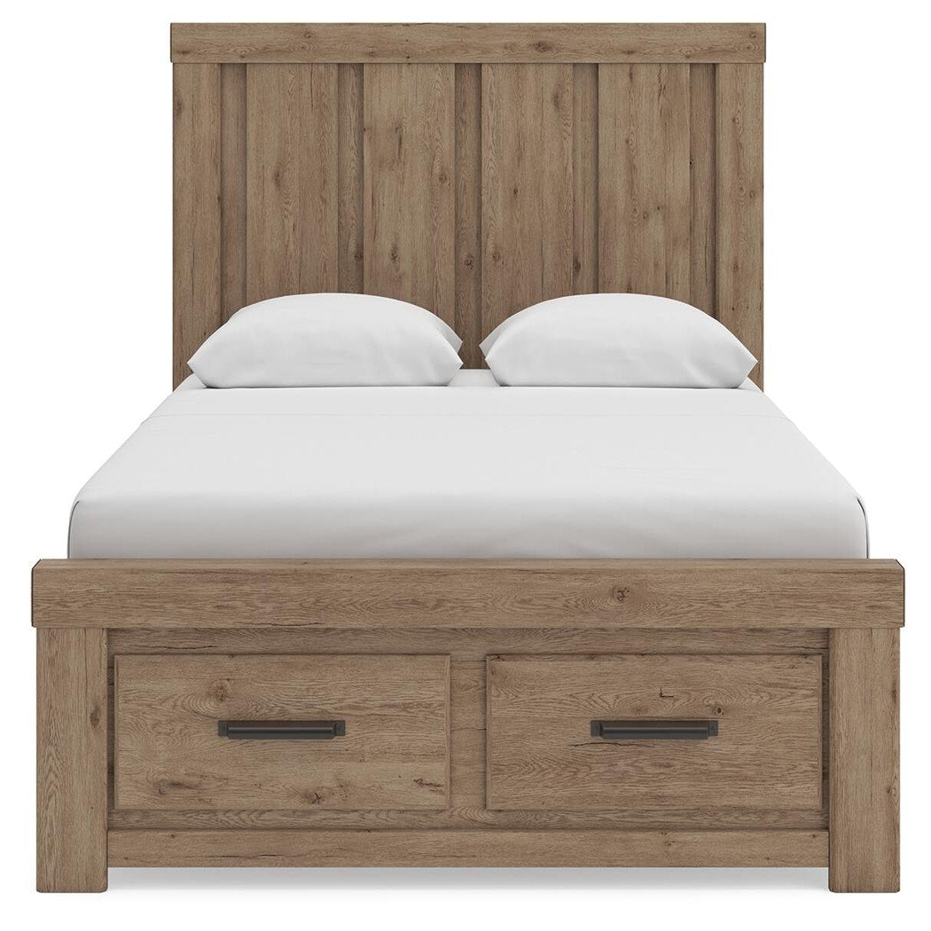 Oliandon Queen Panel Storage Bed (PCB2844-SI) - Image 5