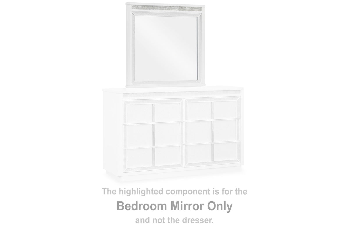 Chalanna Bedroom Mirror - White  (B822-SI) - Image 3
