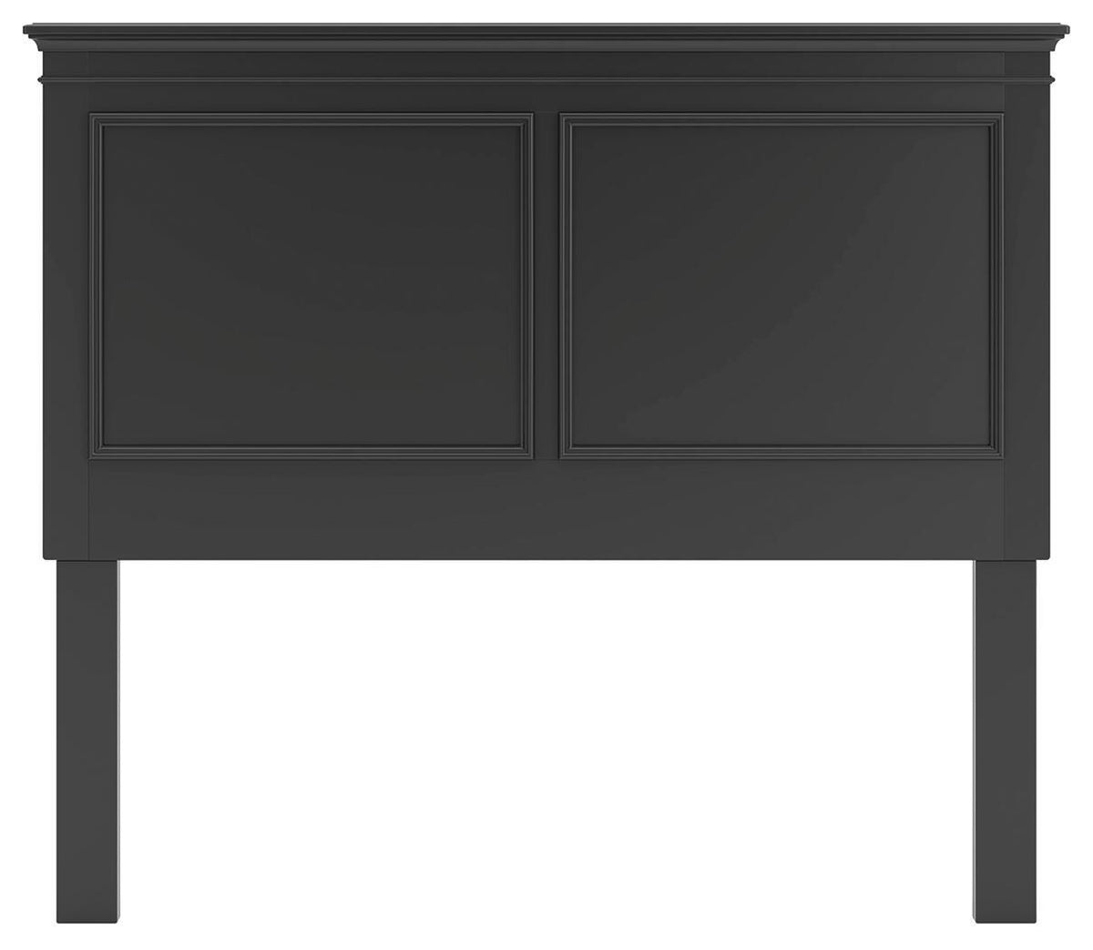 Lanolee Panel Headboard - Black  (B687-SI) - Image 2