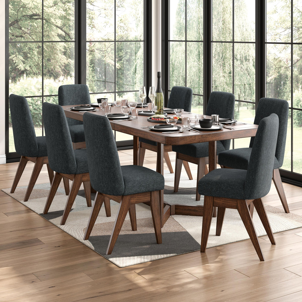 Dilenno Extension Dining Table and 8 Chairs (PCD857-SI) - Image 13