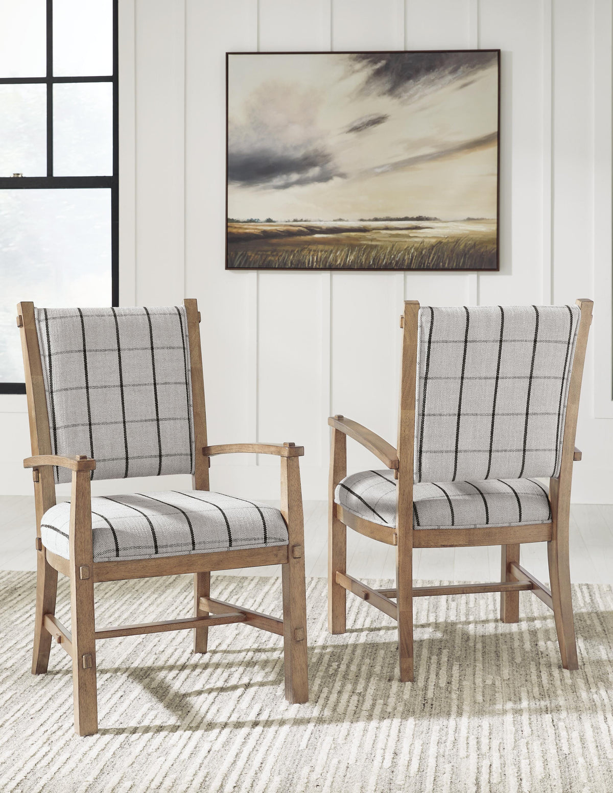 Ridgester Extension Dining Table, 2 Arm Chairs and 4 Side Chairs (D858-SI) - Image 14