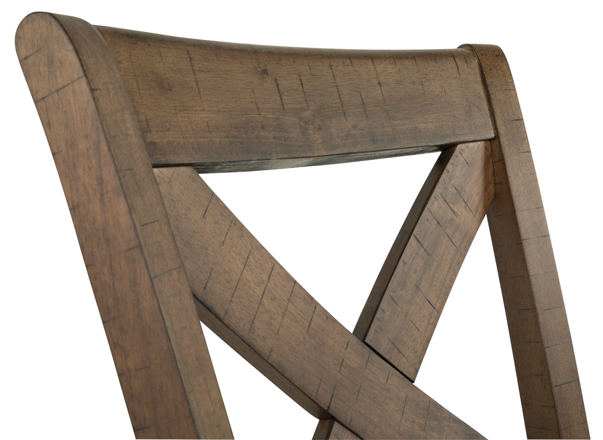 Moriville Counter Height Dining Table with 4 Barstools, Bench, and Server (D631-SI) - Image 10