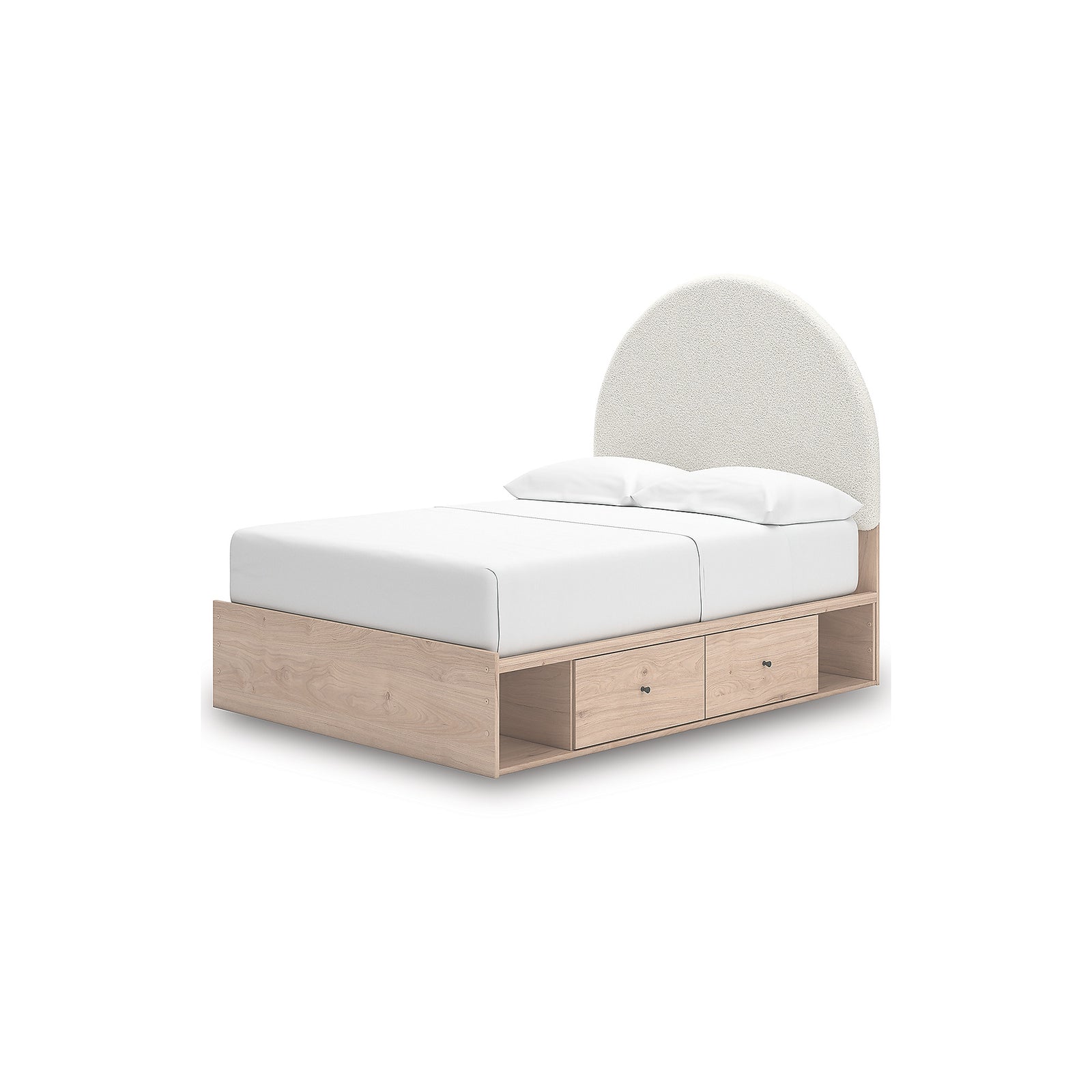 Arloster Full Upholstered Panel Bed with Storage (PCB1566-SI) - Image 3