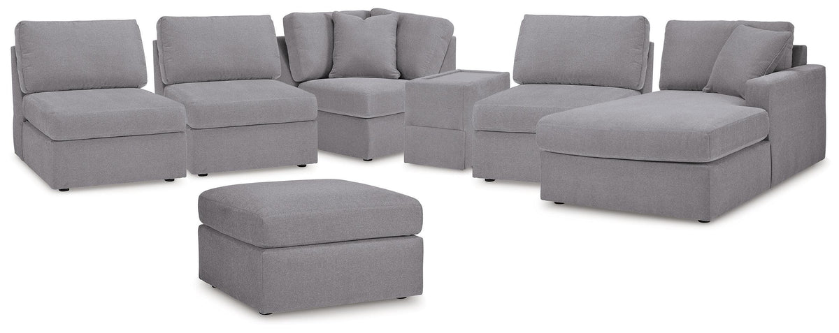 Modmax 6-Piece Sectional with Chaise and Ottoman (92104-SI)