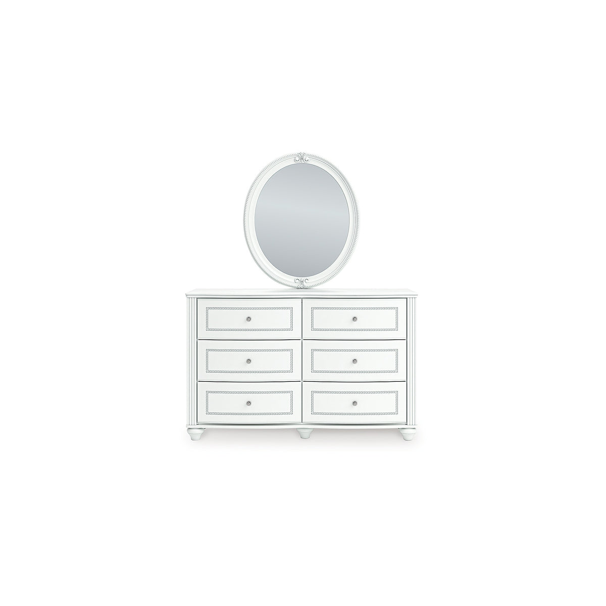 Kozlani Twin Upholstered Panel Bed, Dresser and Mirror (PCB1819-SI) - Image 9