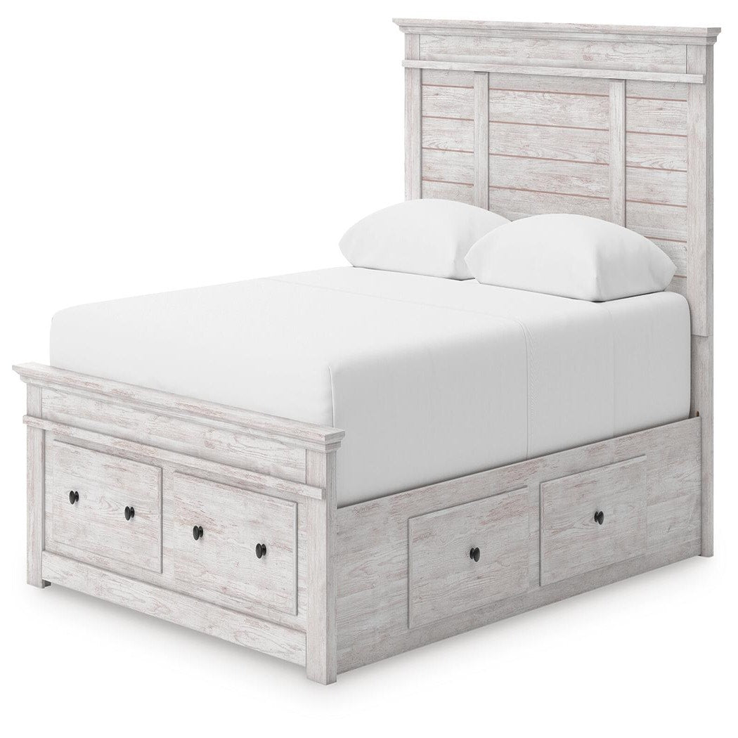 Makidern Queen Panel Storage Bed (PCB1171-SI) - Image 2