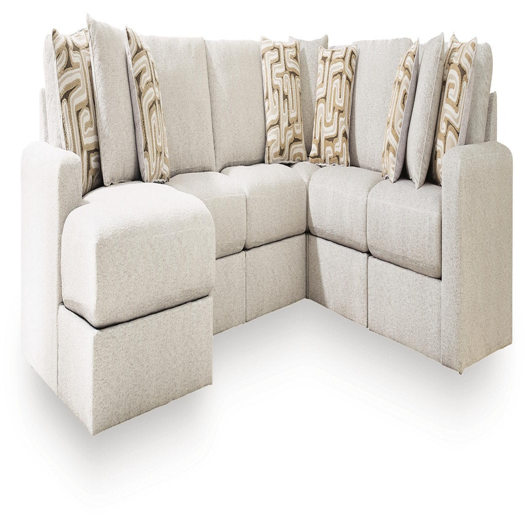 Kestrie 6-Piece Sectional with Chaise (PC68706-SI)