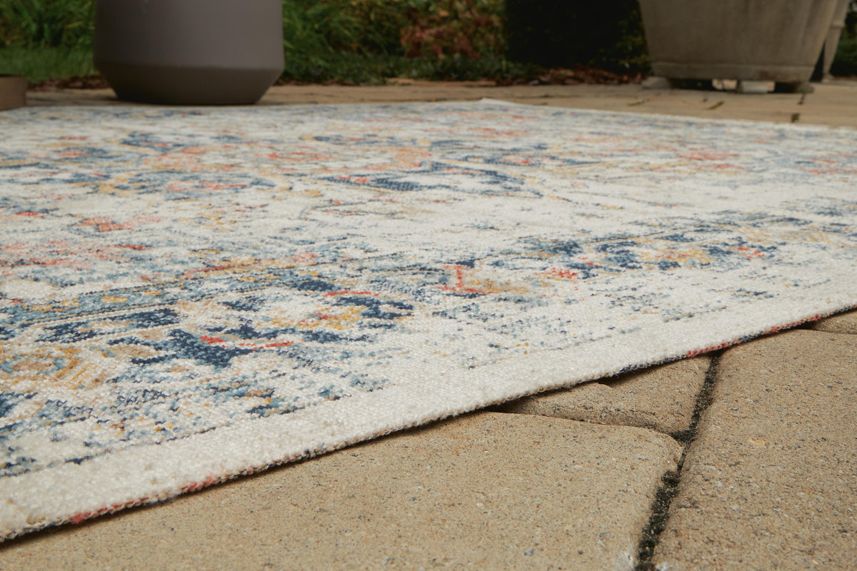 Jarrpage Indoor/Outdoor 5 x 7 Rug (R90009-SI) - Image 3