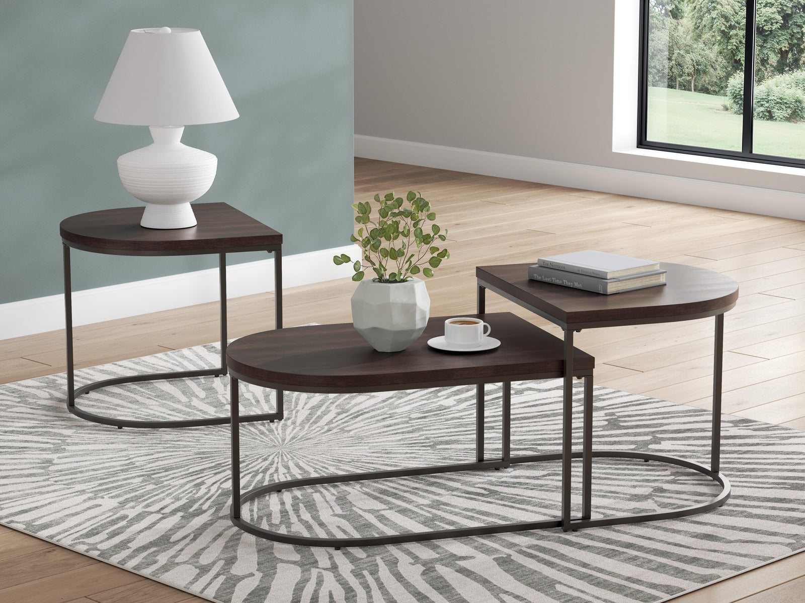 Vanmore Table (Set of 3) - Dark Brown  (T199-SI) - Image 3