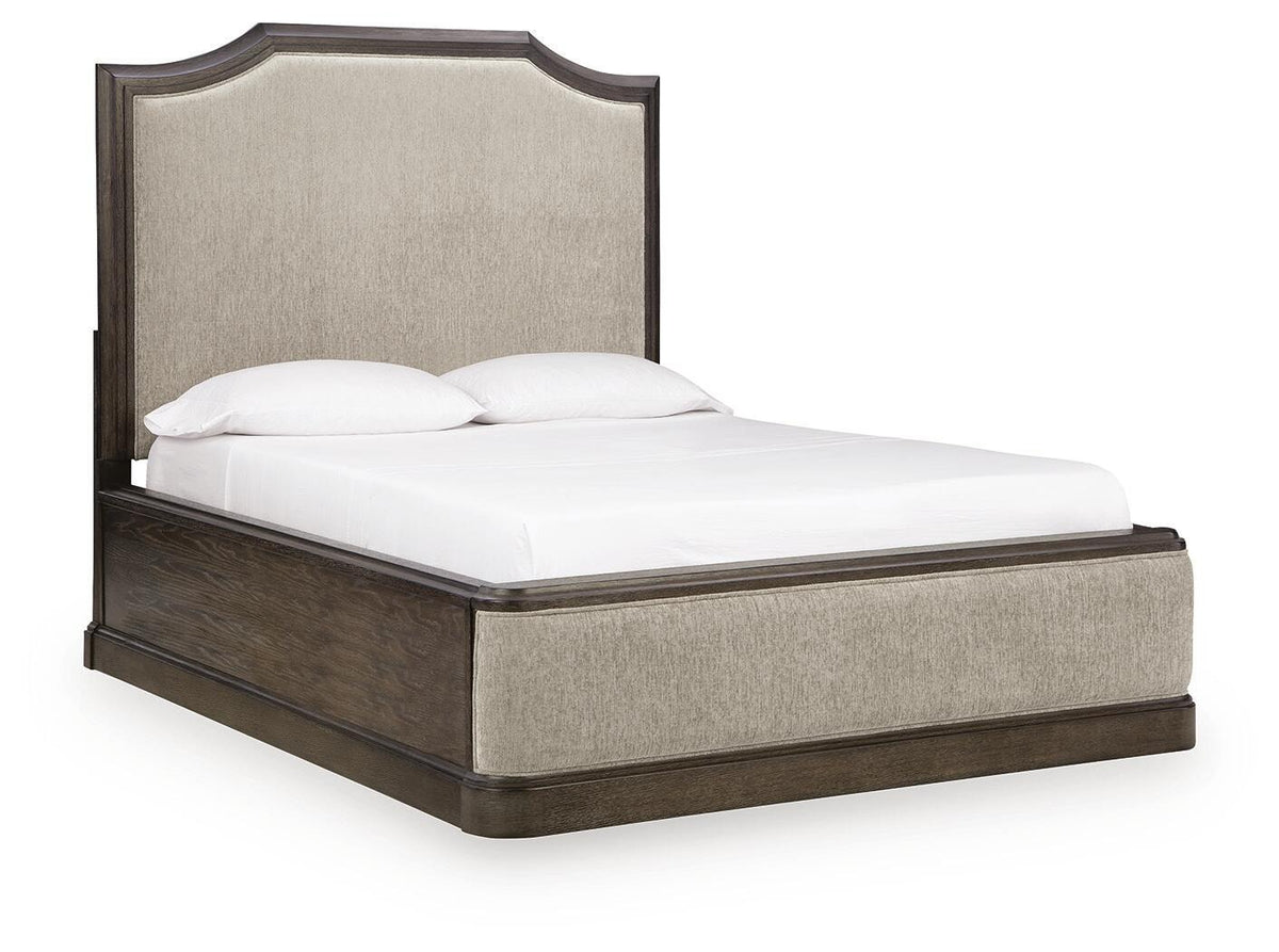 Wickenger Queen Upholstered Panel Bed (PCB889-SI)