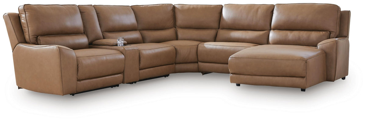 DeepWakes 6-Piece Power Reclining Sectional with Chaise (PCU62606-SI)