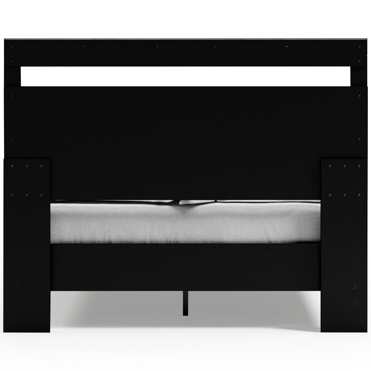 Finch Panel Platform Bed - Black/Brown  (EB3392-SI) - Image 7