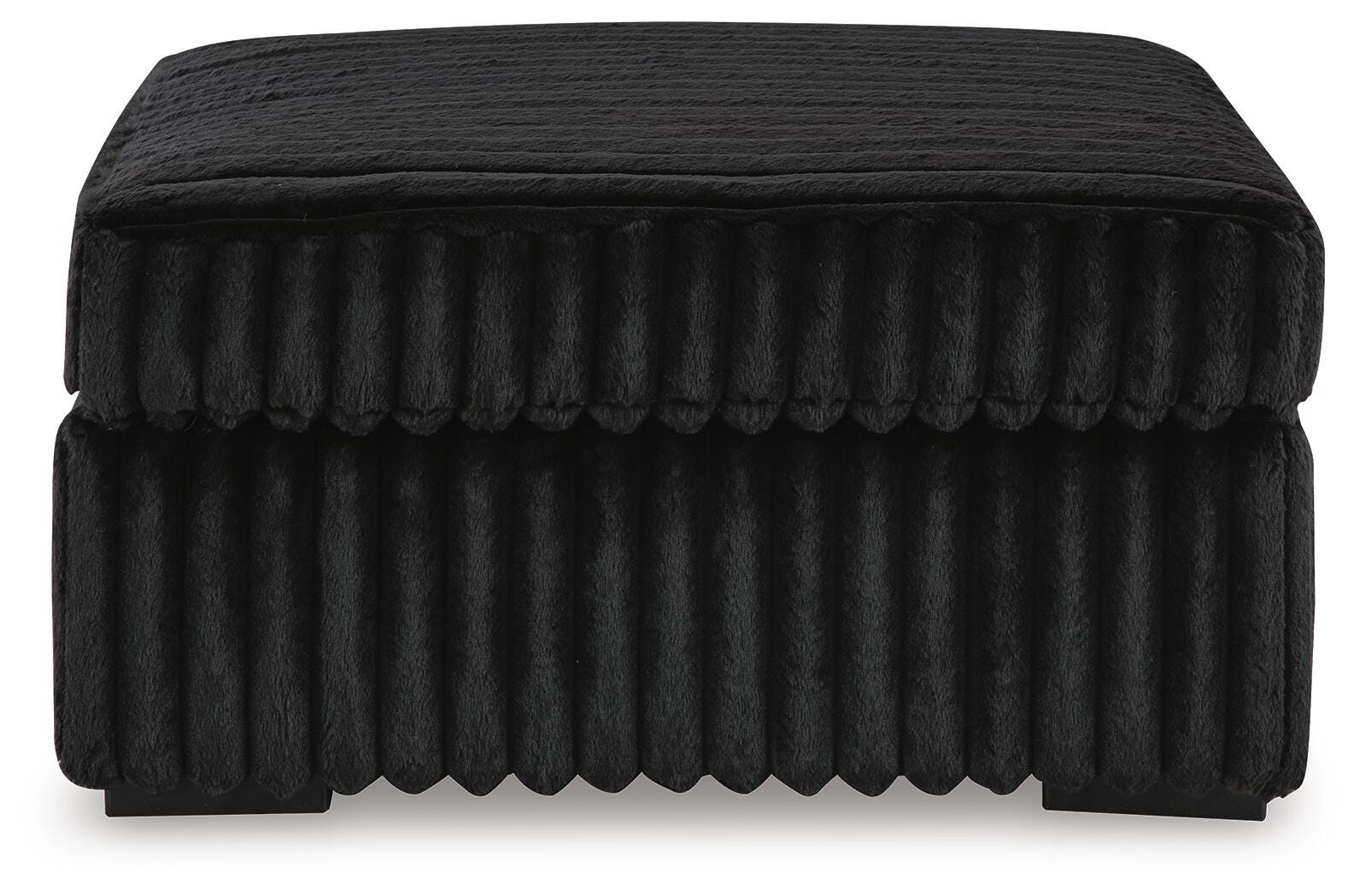 Midnight-Madness 2-Piece Sectional and Ottoman (98103-SI) - Image 4