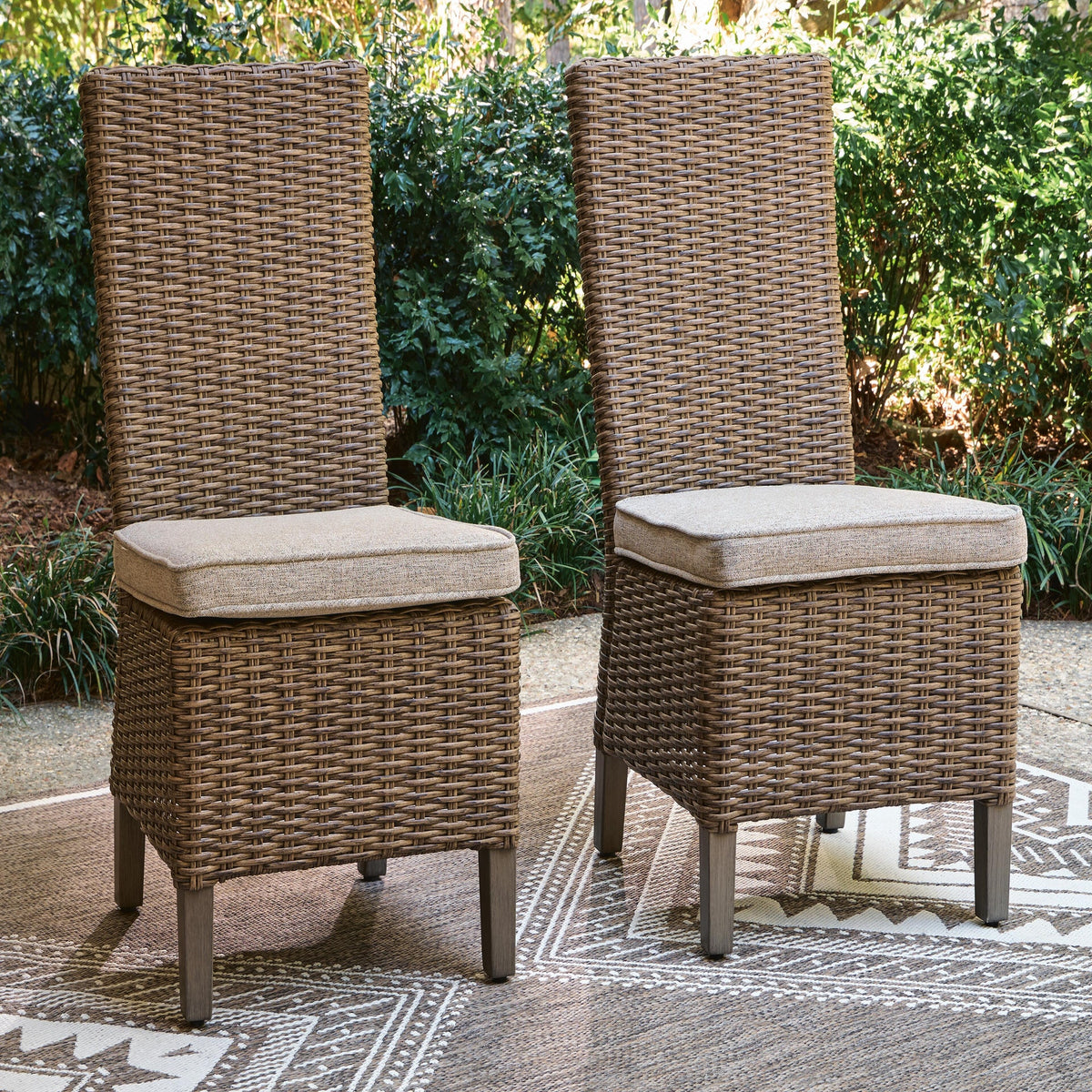 Laguna Heights Outdoor Right and Left-arm Facing Loveseat with Cushion (Set of 2) (PCP790-SI) - Image 2