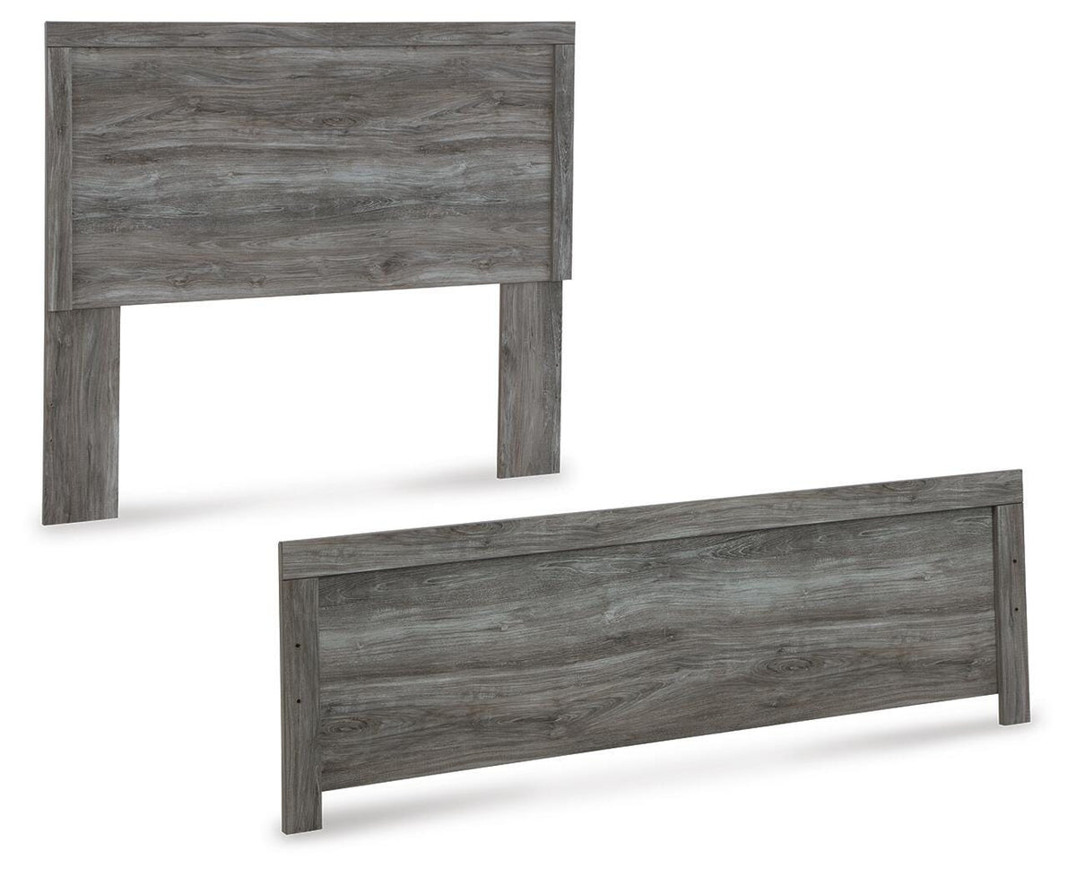 Bronyan Panel Bed, Dresser, Mirror and Nightstand - Dark Gray  (B1290-SI) - Image 6