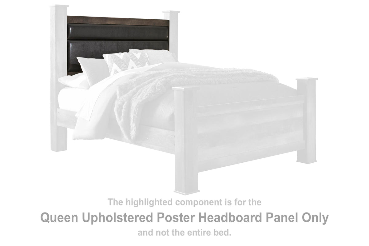 Wynnlow Upholstered Poster Headboard Panel - Gray  (B440-SI)