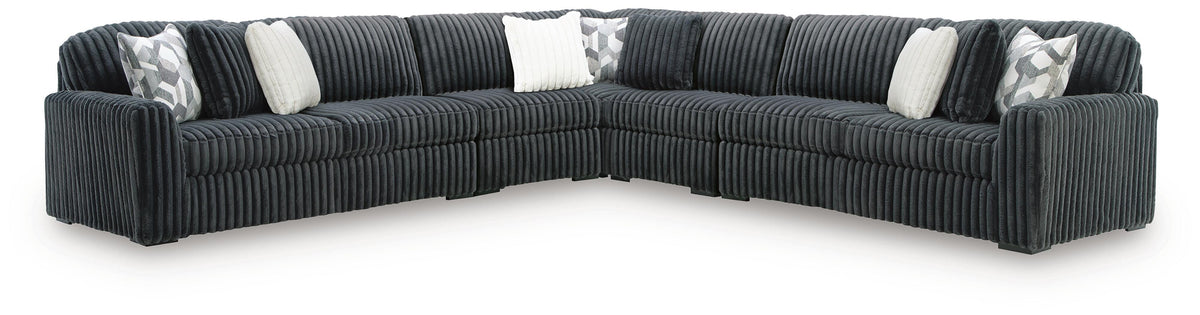 Midnight-Madness 5-Piece Sectional (98105-SI)