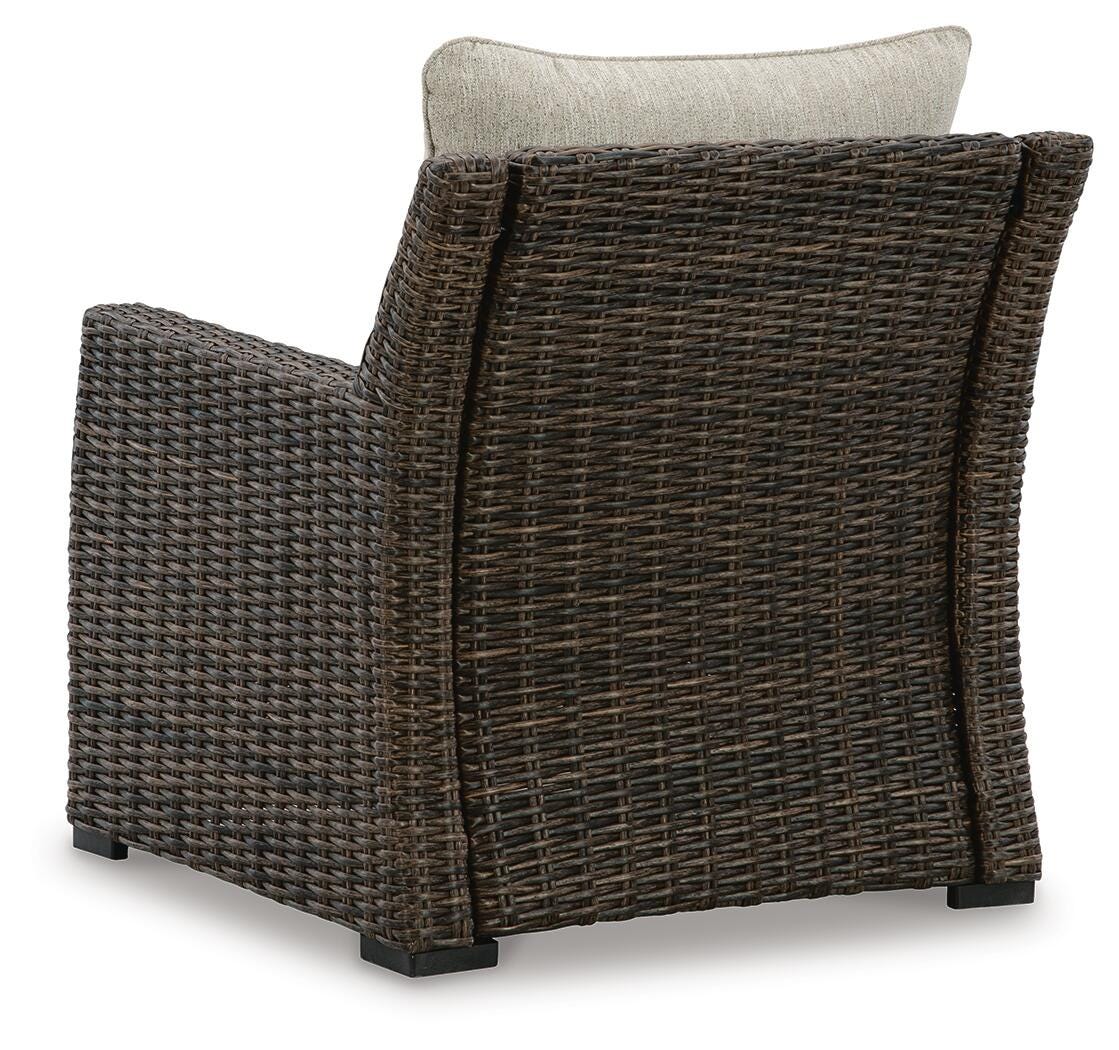 Brook Ranch Outdoor Sofa Sectional, Bench, Lounge Chair and Table (P465-SI) - Image 11