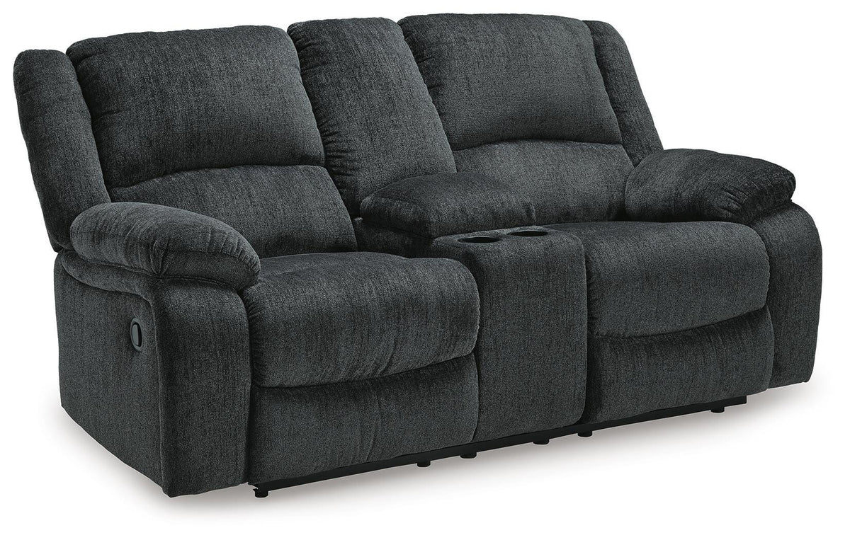 Draycoll Power Reclining Loveseat with Console (76504-SI) - Image 11