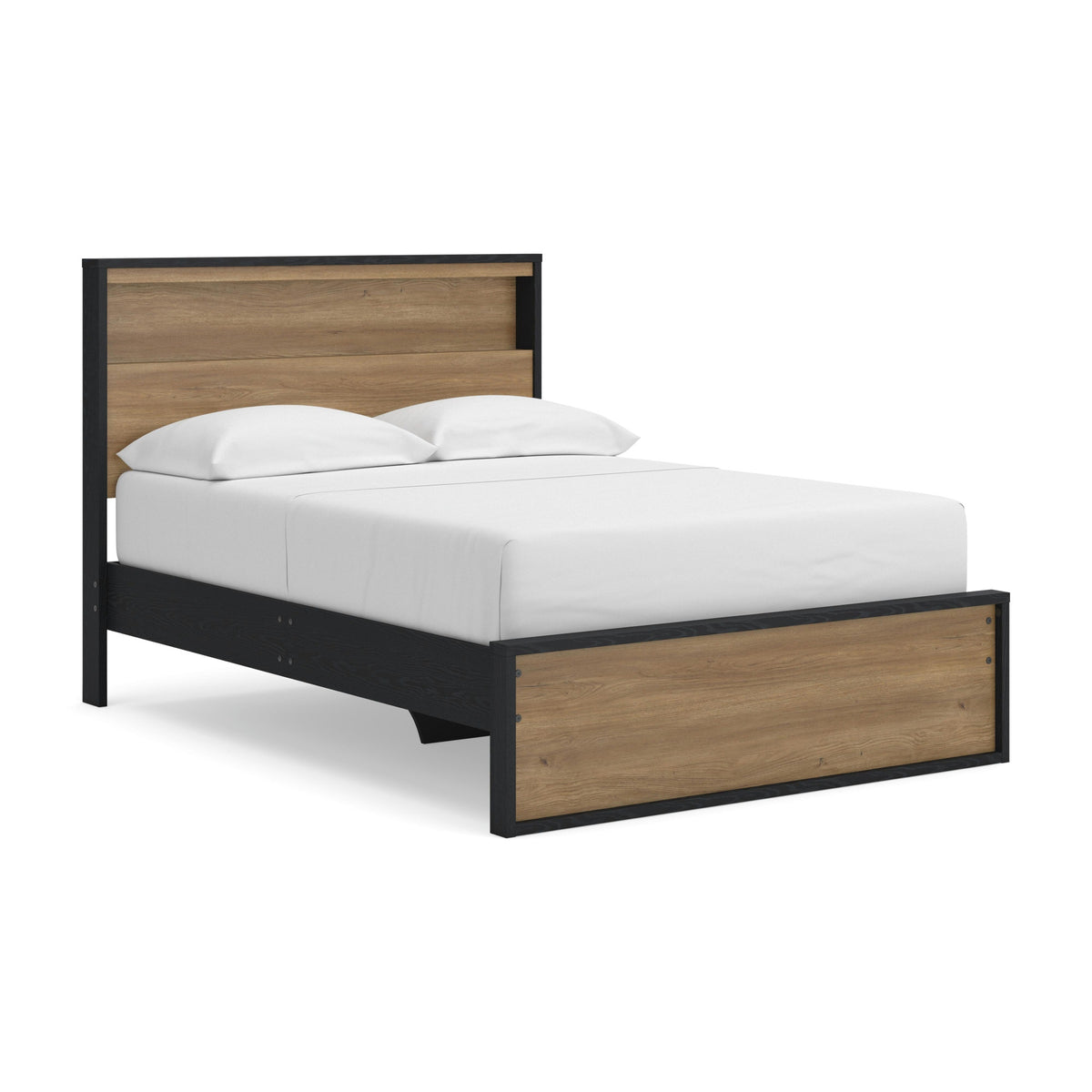 Kozmour Bookcase Complete Bed Frame - Black/Brown  (EB1460-SI) - Image 11