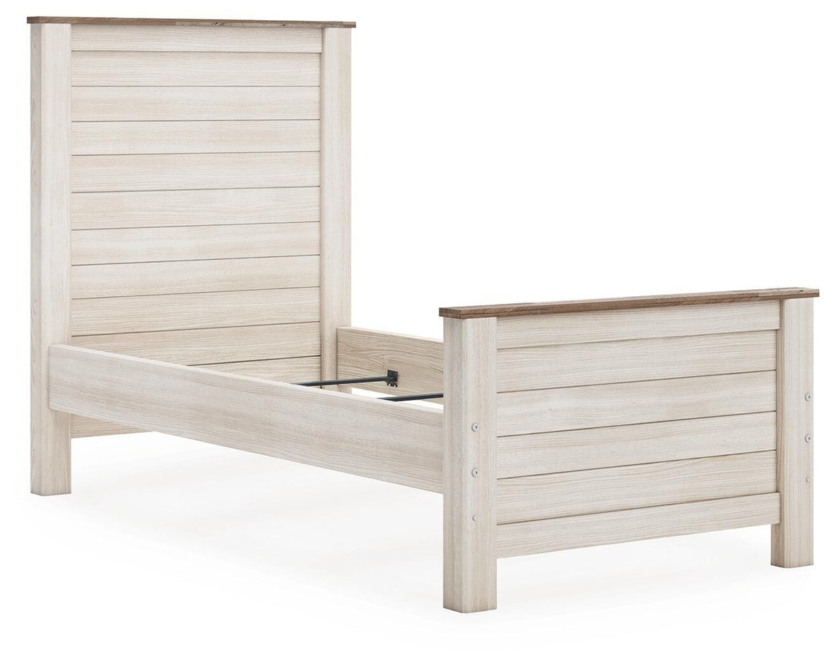 Willowton Panel Bed, Dresser and Mirror (B267-SI) - Image 3