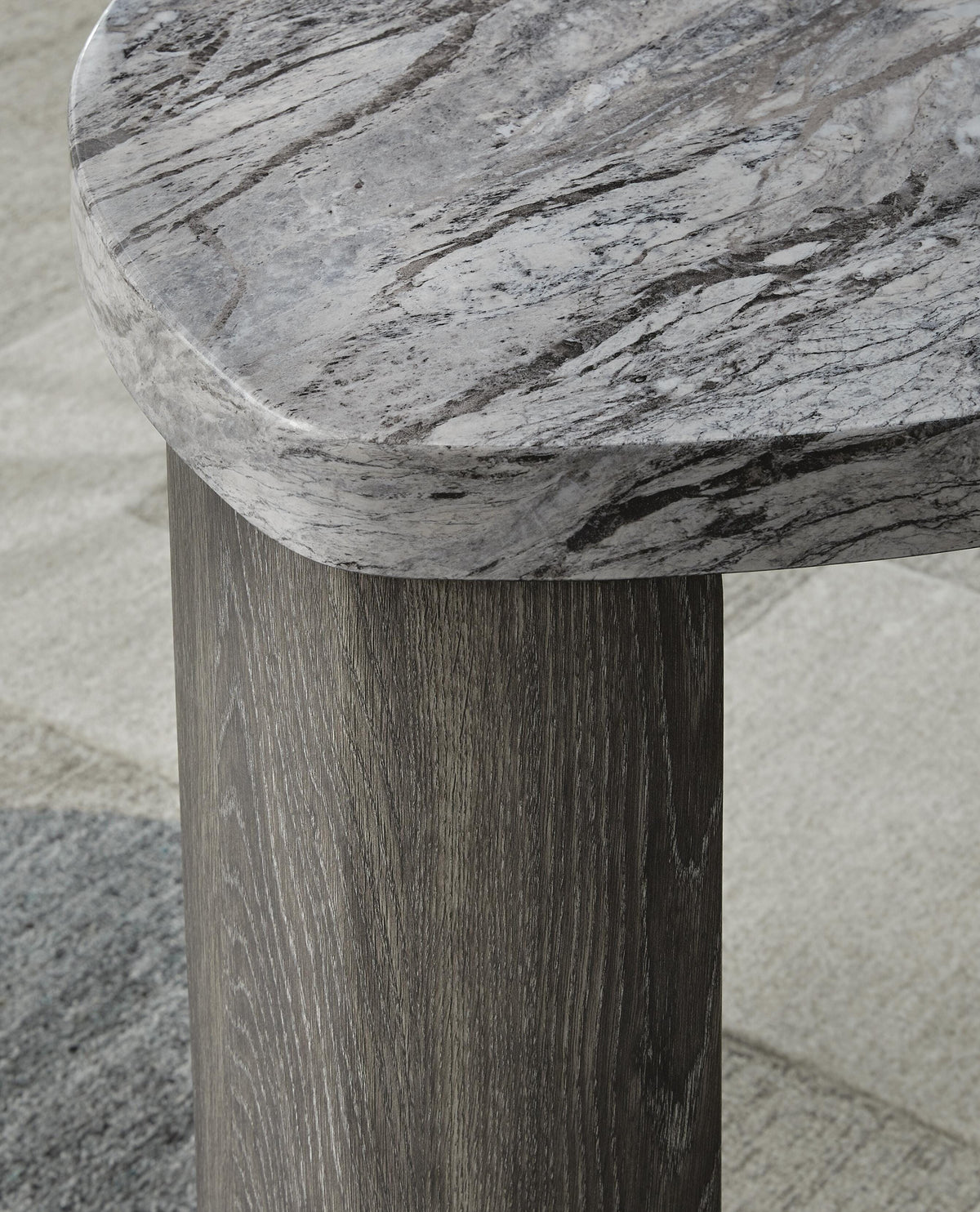 Surmour End Table - Gray/Brown  (T600-SI) - Image 5