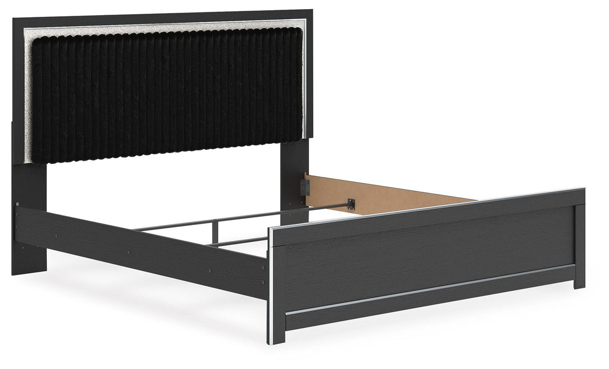 Zuraleus King Upholstered Panel Bed (PCB3380-SI) - Image 2