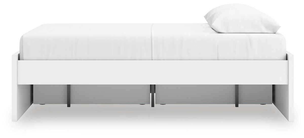 Onita Platform Bed with 1 Side Storage - White  (EB9630-SI) - Image 8