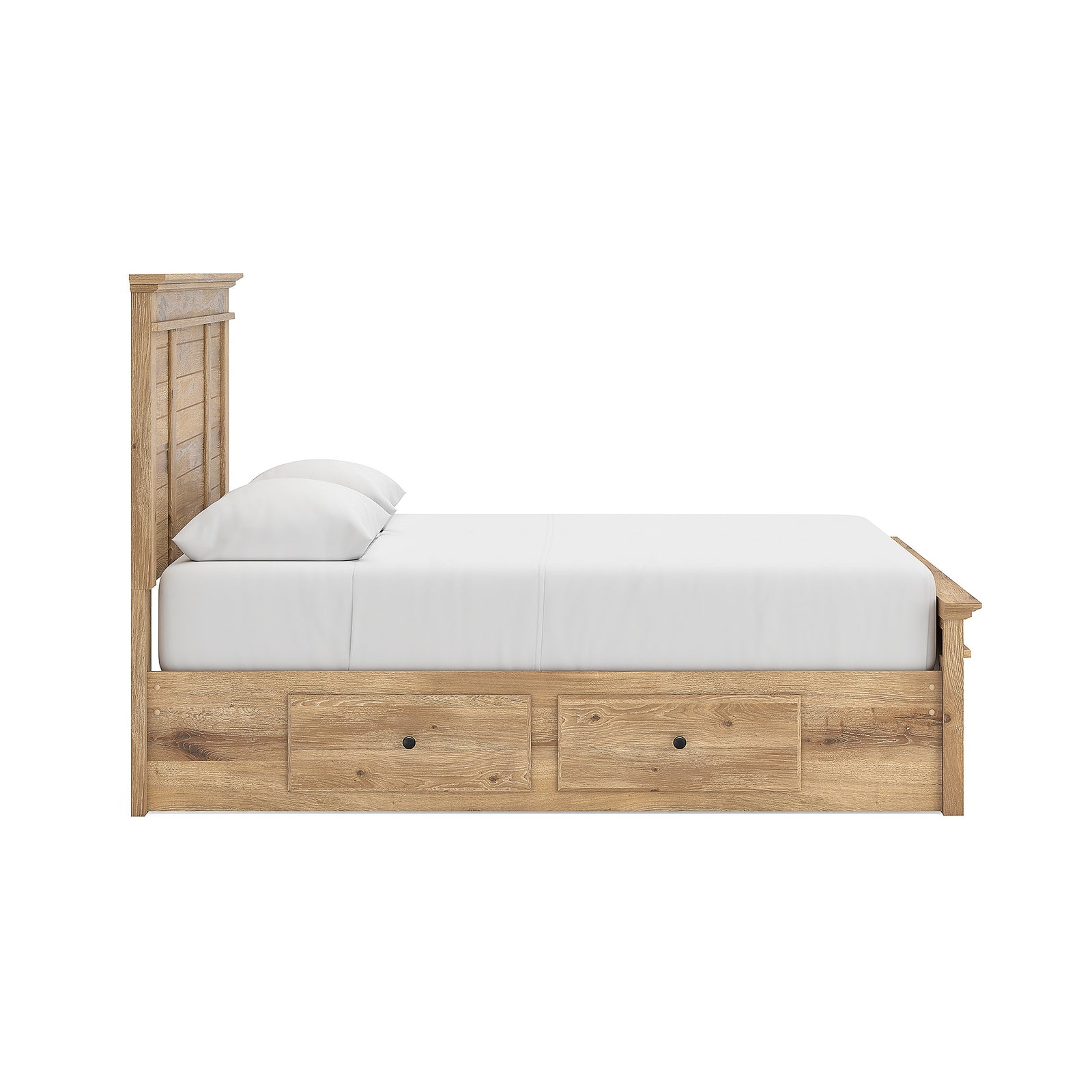 Makidern Queen Panel Bed with Storage, Dresser and Mirror (PCB1170-SI) - Image 12