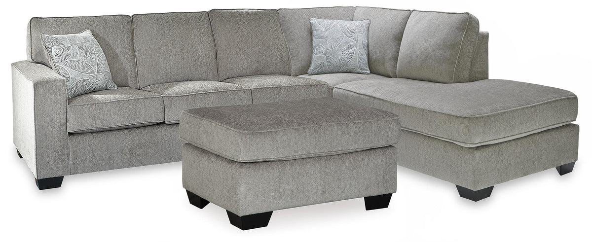 Altari 2-Piece Sleeper Sectional and Ottoman (87214-SI)