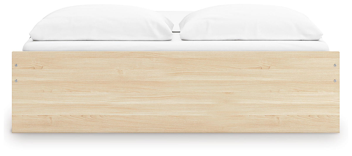 Onita Platform Bed with 2 Side Storage - Natural  (EB9632-SI) - Image 7