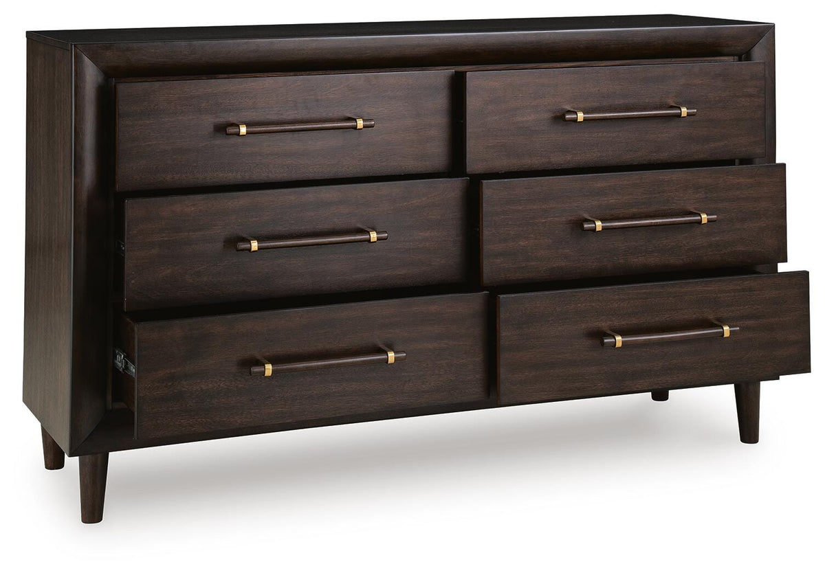 Dantenton Dresser - Merlot  (B611-SI) - Image 3