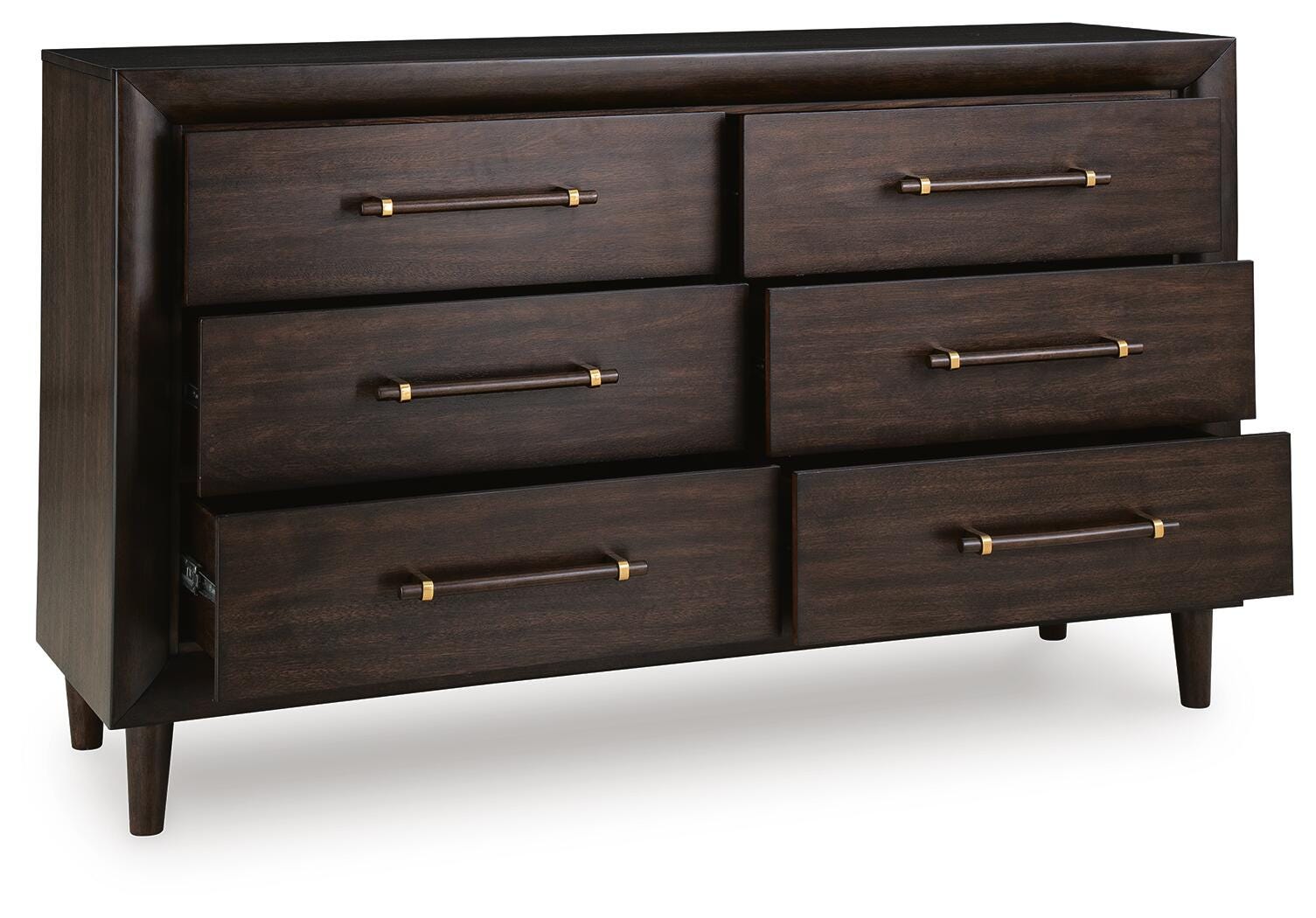 Dantenton Dresser - Merlot  (B611-SI) - Image 3