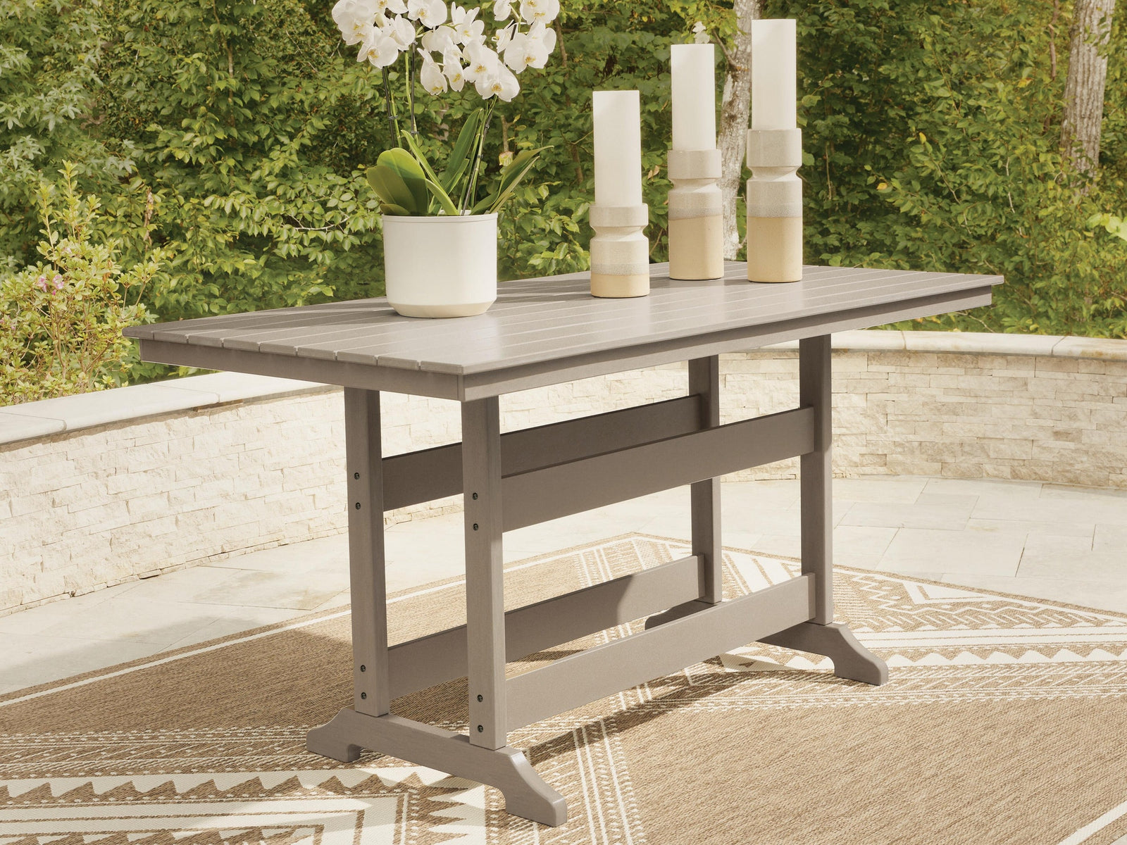 Seacliff Beach Outdoor Counter Height Dining Table (PCP228-SI) - Image 2