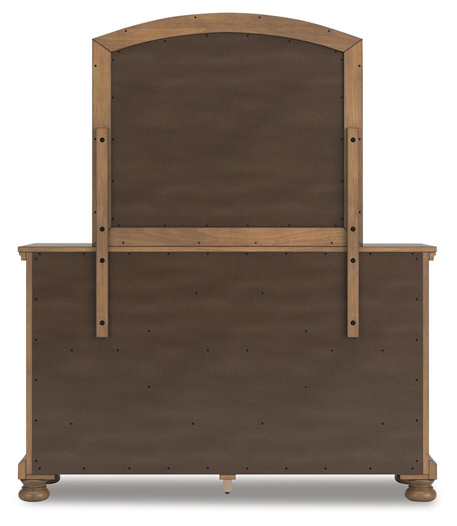 Feddinger King Panel Bed, Dresser, Mirror, Chest and 2 Nightstands (PCB779-SI) - Image 6