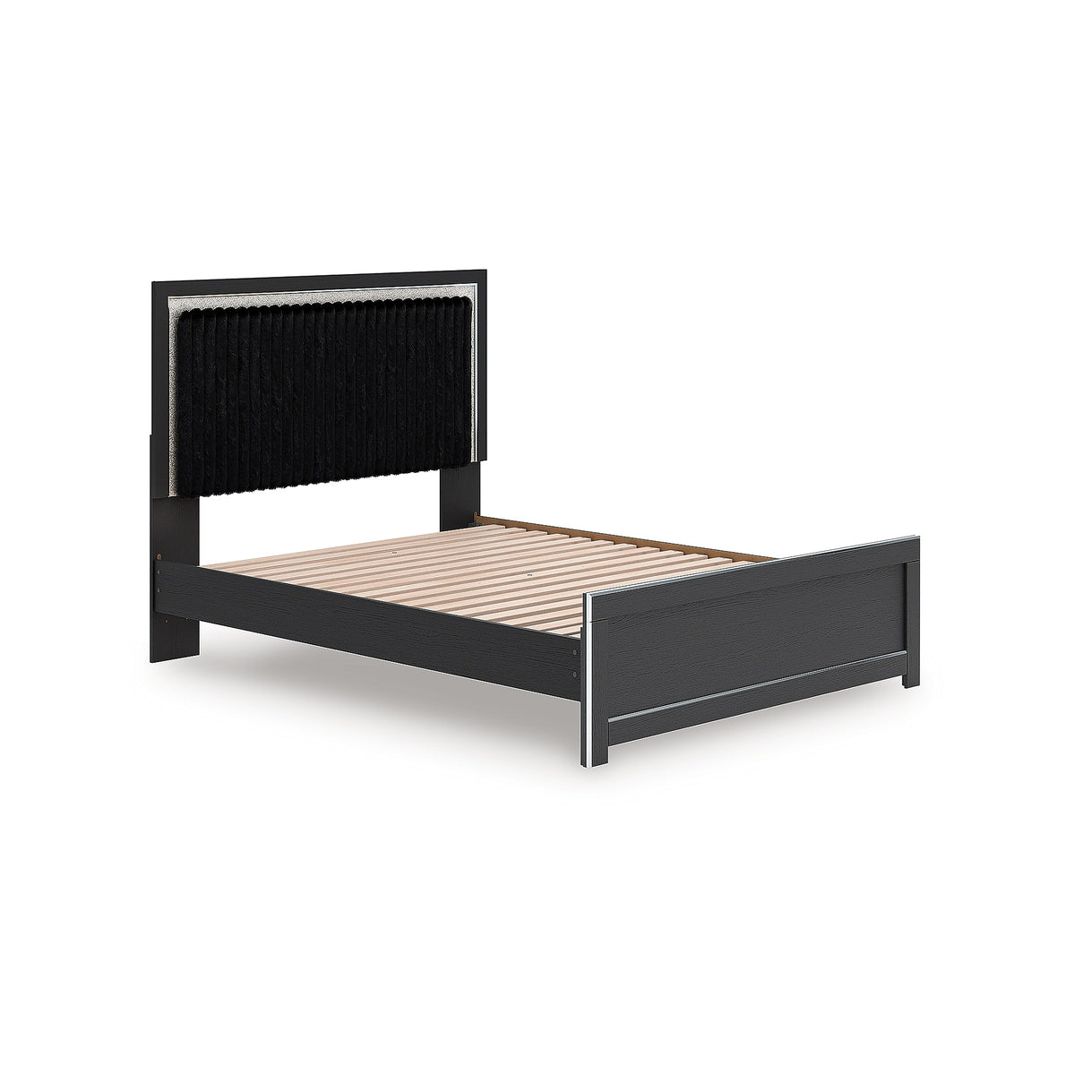 Zuraleus Queen Upholstered Panel Platform Bed (PCB3380-SI) - Image 2