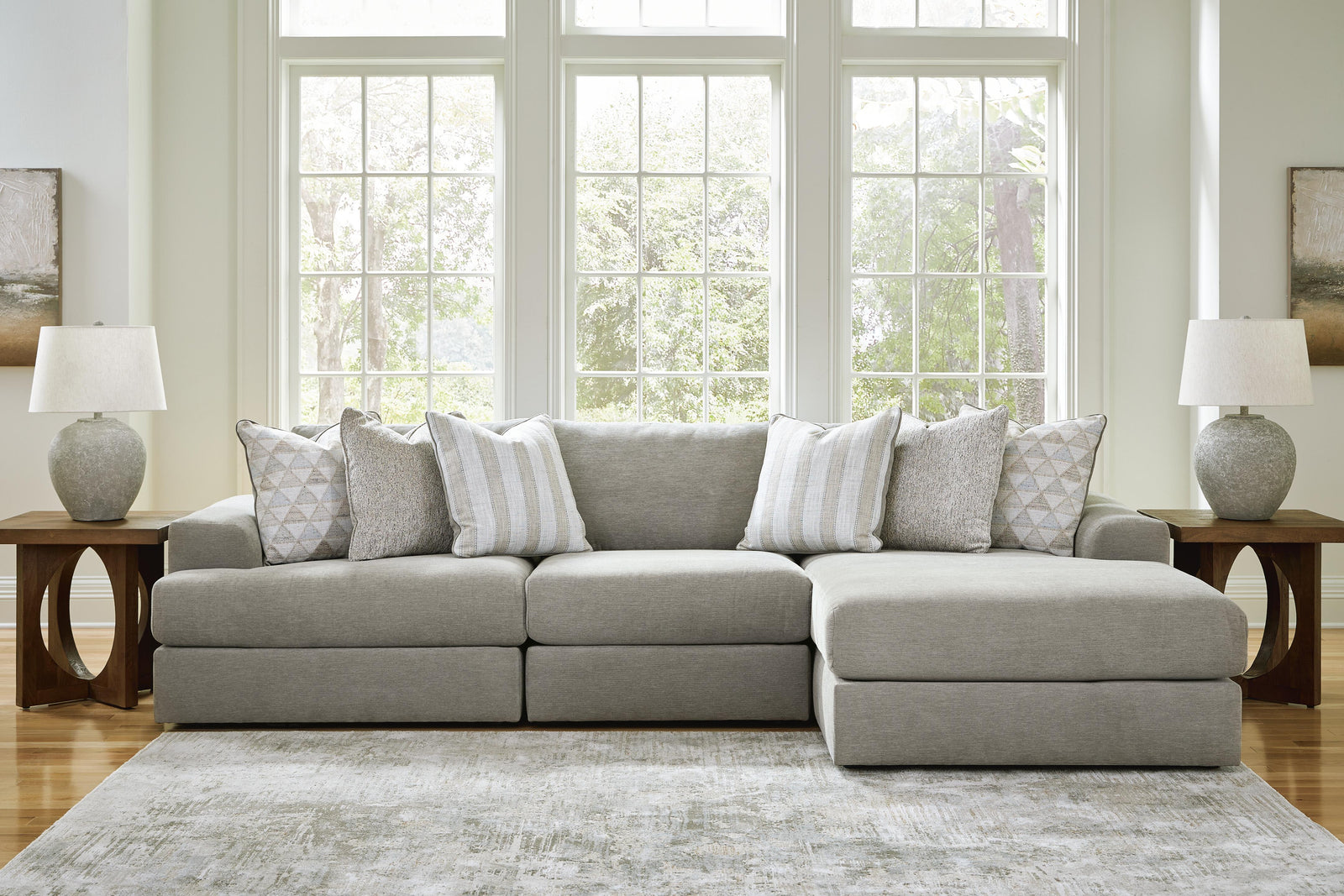 Avaliyah 3-Piece Sectional with Chaise (58103-SI) - Image 2